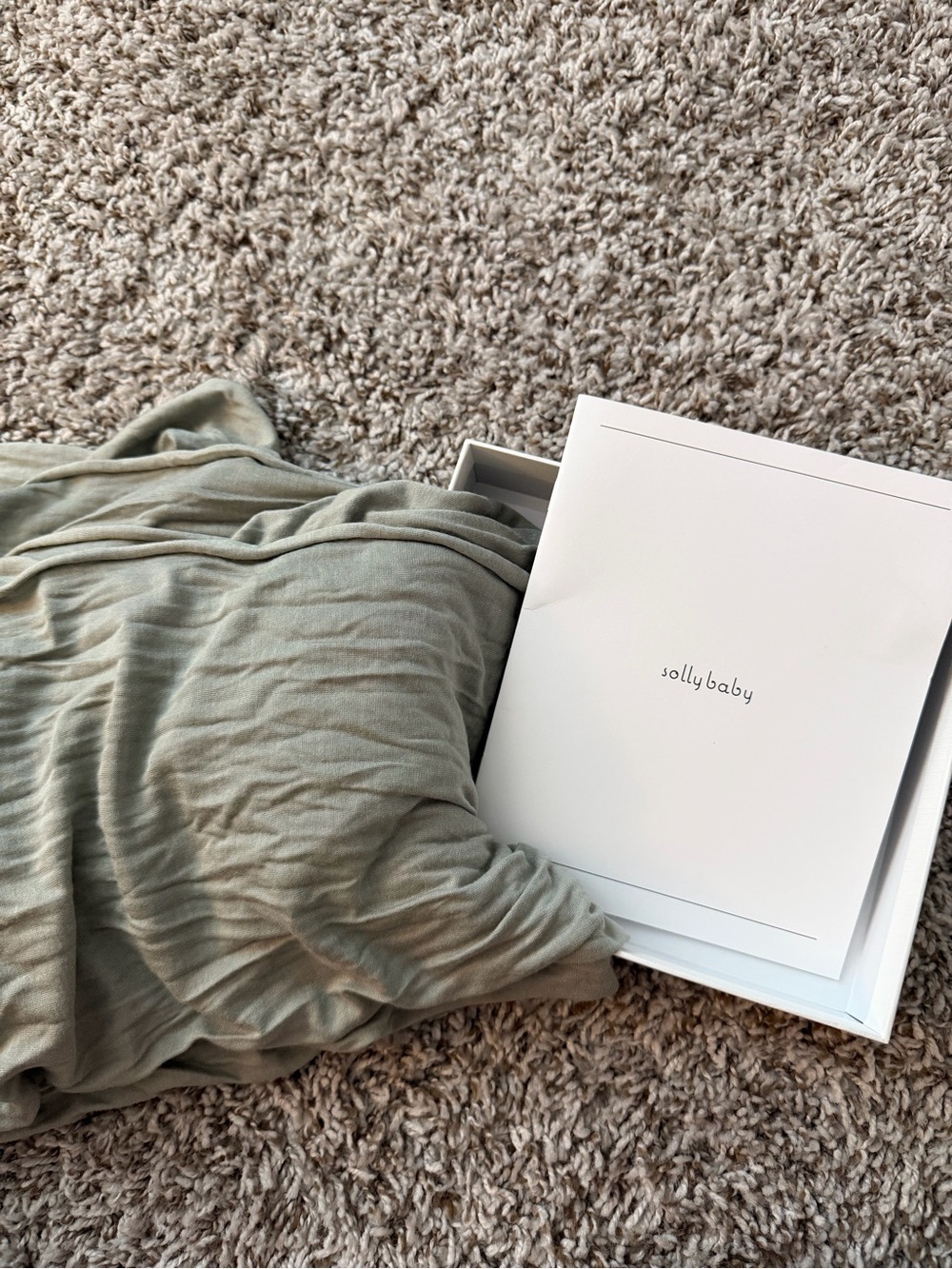 solly baby Sage Green Wrap